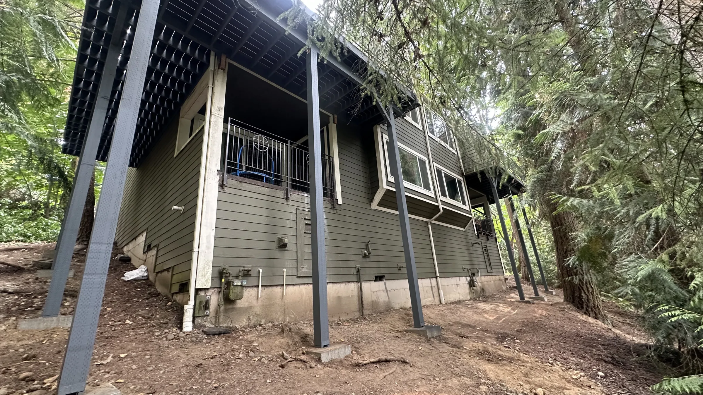 Two decks, rebuilt from the footings up